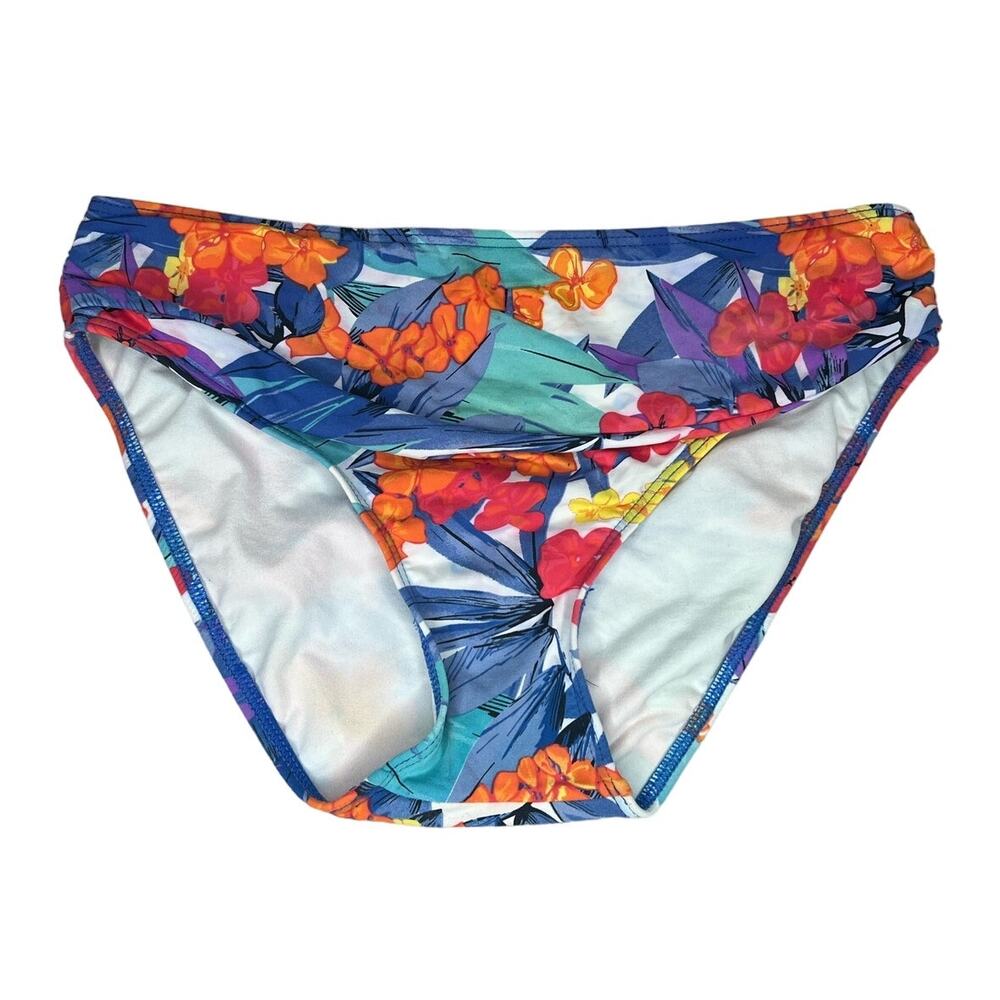 Moontide Floral Swimsuit Bottom Bikini Swim Bathing Suit Size US 10 Medium
